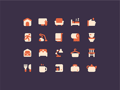 Plumpy: household color design house household icon illustration ui ux vector