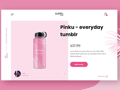 First Shot - Dribbble Shop Exploration