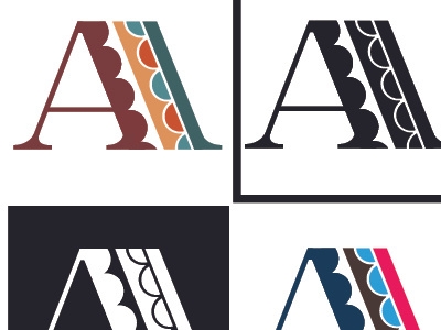 The Letter A a alphabet drop capital type typography vector