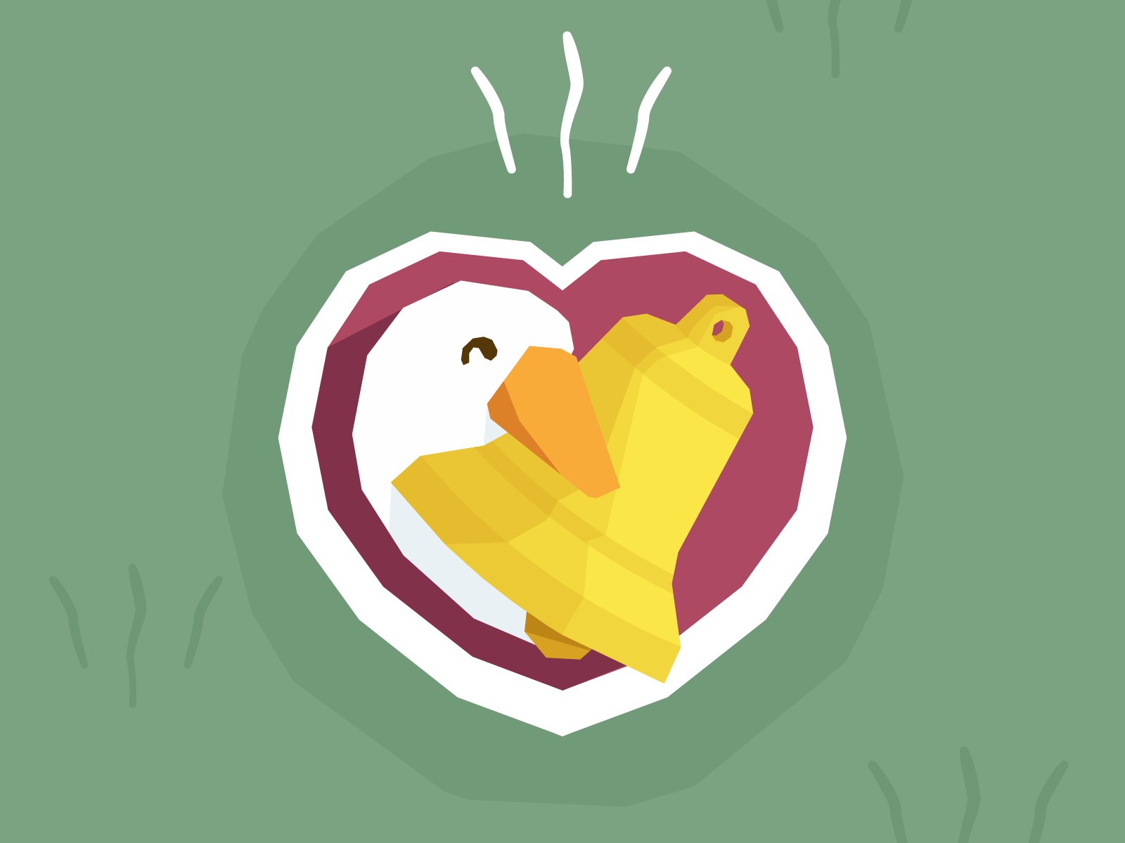Goosed bell desaturated fanart game gif goose grass heart honk love lowpoly noise sound vector video videogame