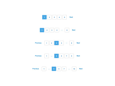 Pagination UI buttons pagination