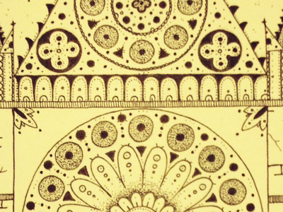 The Fane church dotwork drawing fane geometry illustration mandala pointillism stippling tattoo temple zen