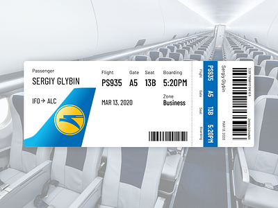 Daily UI - Boarding Pass