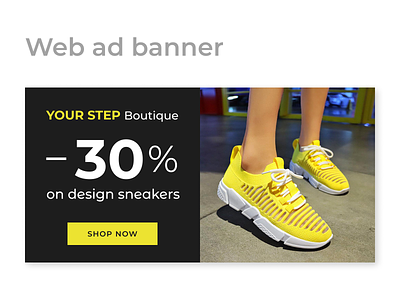 Web Ad Banner ad banner ad design advertising branding ecommerce flat graphics