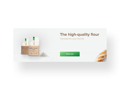 Banner for flour store banner banner design design flour minimalism white