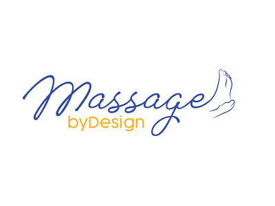 Massage by Design logo brand identity branding business cards business logo company brand logo company logo design illustration logodesign typography vector