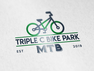 TRIPLE C BIKE PARK LOGO brand identity business cards business logo company brand logo company logo design illustration logo logodesign typography