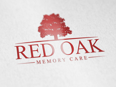 RED OAK LOGO brand identity branding business cards business logo company brand logo company logo icon logodesign typography vector