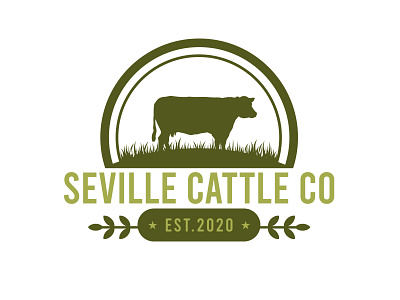 Seville Cattle Co logo brand identity branding business cards business logo company brand logo company logo design icon logodesign typography