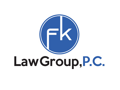 FK Law Group logo brand identity branding business cards business logo company brand logo company logo icon illustration logodesign typography