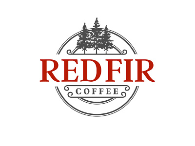 REDFIR COFFEE LOGO brand design brand identity branding business cards business logo company brand logo company logo logo logodesign typography