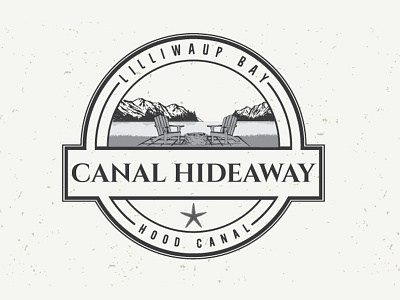 CANAL HIDEAWAY LOGO brand identity branding business cards business logo company brand logo company logo design icon logodesign typography