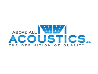Above All Acoustics LLC logo brand design brand identity branding business cards business logo company brand logo company logo design logodesign typography