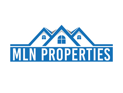 MLN PROPERTIES LOGO brand identity branding business cards business logo company brand logo company logo icon logo logodesign typography vector