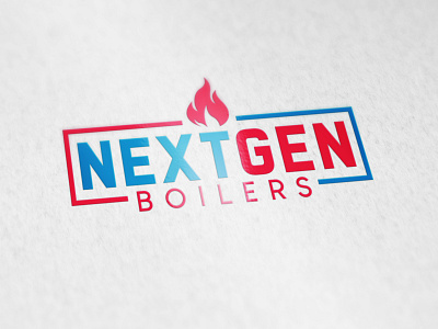 NEXT GEN BOILERS LOGO brand identity branding business cards business logo colorful company brand logo company logo icon logodesign typography