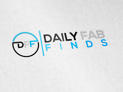 DAILY FAB FINDS LOGO brand identity business cards business logo company brand logo company logo design illustration logo logodesign typography