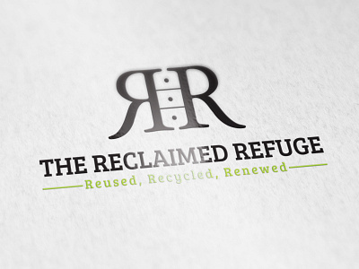 RR THE RECLAIMED REFUGE LOGO brand identity branding business cards business logo company brand logo company logo icon logo logodesign typography