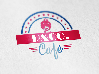 R & CO Cafe logo branding business cards business logo company brand logo company logo illustration logo logodesign typography ux