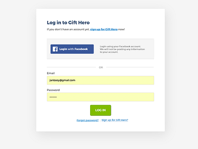 Gift Hero - login login social