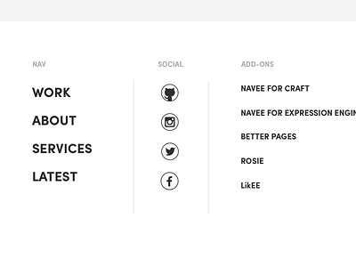 theout.fit redesign - footer footer sofia