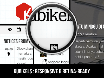 Kubikels: Responsive & Retina-ready