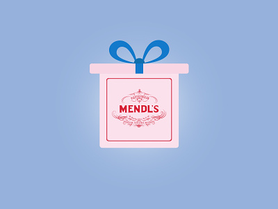 Mendl's Gift gift box gifts grand budapest hotel illustration mendl movie pink vector wes anderson