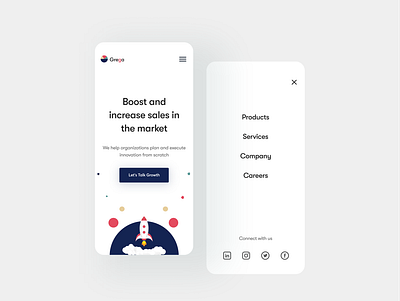 Grega website design; mobile view app app design design interface interfacedesign market mobile ui ui design uiux user experience ux design uxdesign