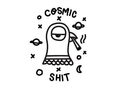 Cosmic shit cosmic drugs pigeon shit smoke smoking space