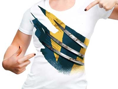 Wolverine hero run t shirt tees wolverine