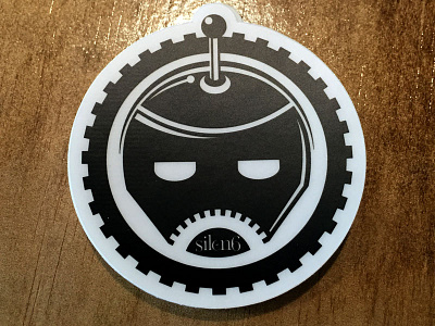 Silen6 Robot Sticker branding icon mascot robot sticker