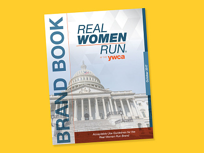 Real Women Run Brand Book brand book media kit political style guide