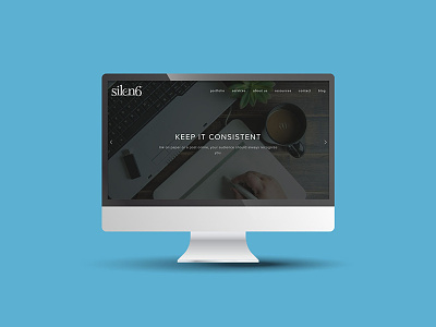 Silen6 Commercial Arts Website layout logo design website design