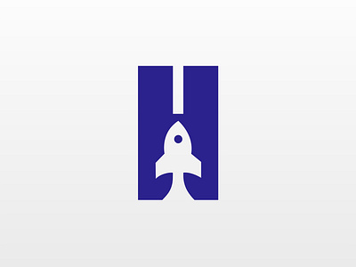 H Rocket Logo Design