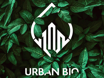 Urban Bio Logo Design branding city logo design green logo icon illustrator leaf leaf logo logo minimal nature vector
