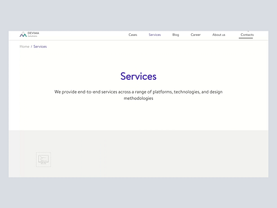 Services page animation clear design illustration services services page ui uidesign webdesign website