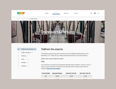 Kyiv official travel website official reserch travel website uidesign ux ux design