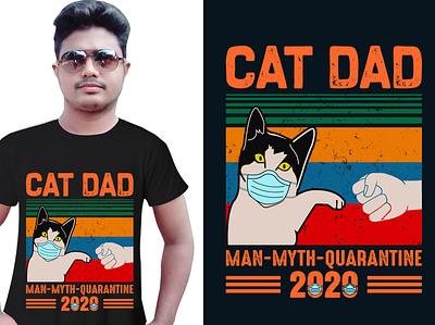 Cat Dad T-shirt Design cat cat lover t shirt design cat quote tshirt design cat tshirt design dad tshirt design father t shirt design