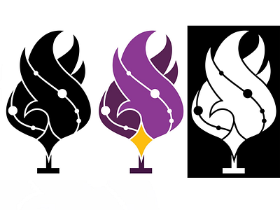Nebula Candle Company - Variations brand branding candle design flame galaxy icon identity logo logomark nebula space star wick
