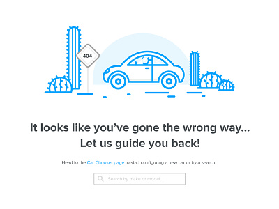 404 Error Page 404 car desert error lost page
