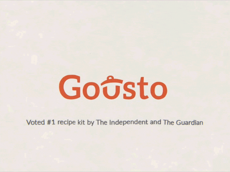 Gousto How It Works video animation delivery food gousto illustrations kit promo recipe video