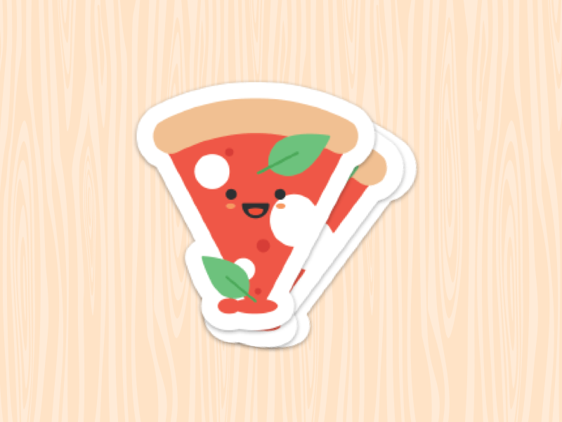 Pizza Sticker startup food stickermule sticker pizza