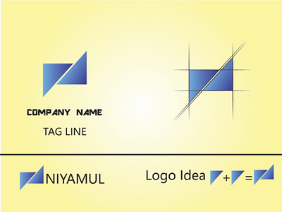 N letter logo banner brand branding illustration logo logo designer logo maker ui ux