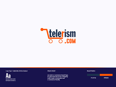 E-commerce Logo branding design ecommerce ecommerce design flat logo minimal typography vector