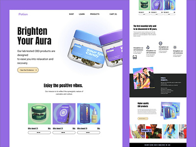 Potion E-commerce Web animation case study creative design e commerce app e commerce design ecommerce fashion fashion design minimal motion graphics online shop online shopping online store store web animation whitespace