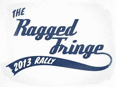 Ragged Fringe logo retro