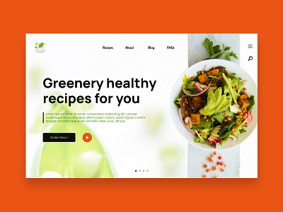 Greenery Veggies Landing Page