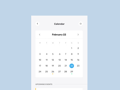 Minimal Calendar Design calendar clean event minimal month soft sri lanka time time table ui