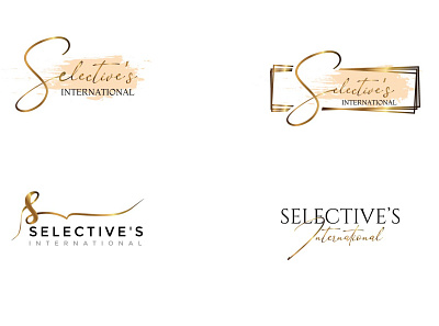 Signature Logo Designs feminine logo illustration signature logo typography