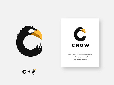 Crow branding design graphic design illustration logo logo mark vector