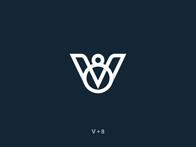 V-8  Logo Mark Design